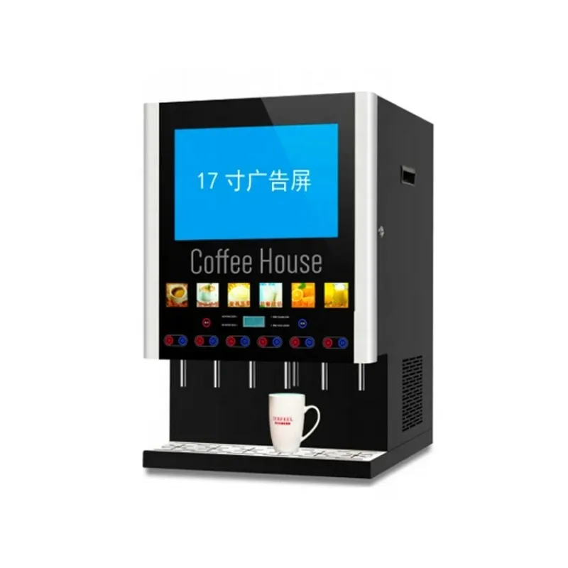 Six Flavors Double Temperature Coffee Machine (Display) Countertop Instant Coffee Maker
Six Flavors Double Temperature Coffee Machine (Display) Countertop Instant Coffee Maker