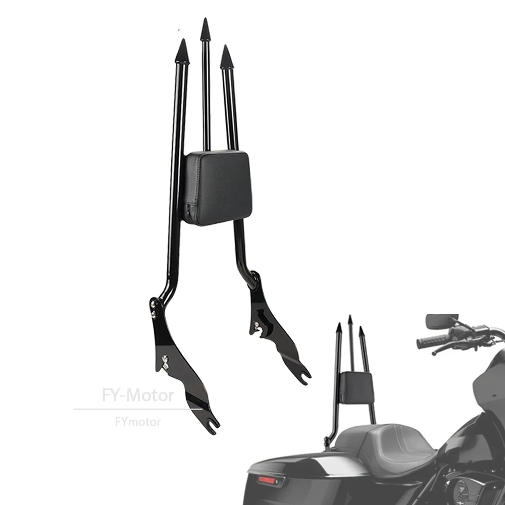 Motorcycle 28"Tall Detachable Sissy Bar Passenger Backrest Rear Pad For Harley Touring Road King Street Glide Road Glide 09-2025
Motorcycle 28"Tall Detachable Sissy Bar Passenger Backrest Rear Pad For Harley Touring Road King Street Glide Road Glide 09-2025