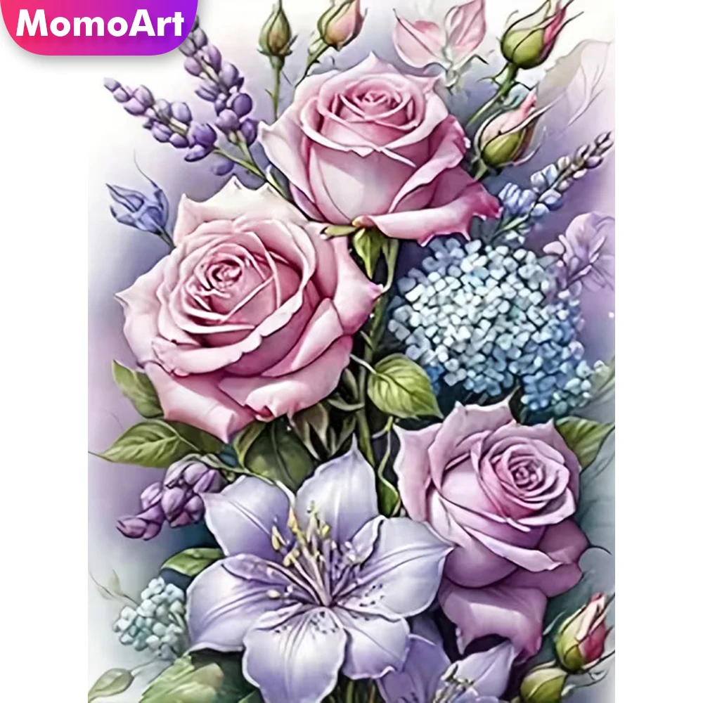 Алмазная вышивка Momoart: Картина с цветами, стразами, мозаика из роз и лилий. Новинка для декора дома и спальни.
Алмазная вышивка Momoart: Картина с цветами, стразами, мозаика из роз и лилий. Новинка для декора дома и спальни.