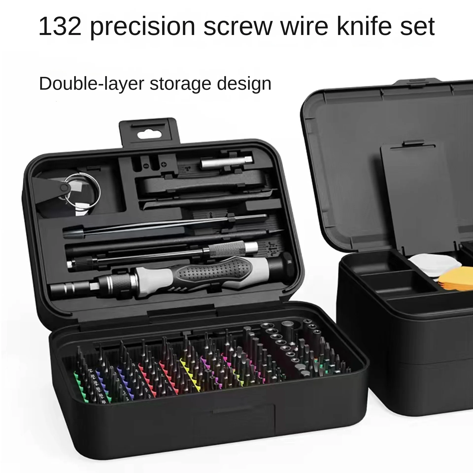 132 in 1 Multi-Function Precision Screwdriver Set Magnetic Phillips Torx Screw Driver Bits Manual Repair Tools for iPhone PC DIY
132 in 1 Multi-Function Precision Screwdriver Set Magnetic Phillips Torx Screw Driver Bits Manual Repair Tools for iPhone PC DIY
