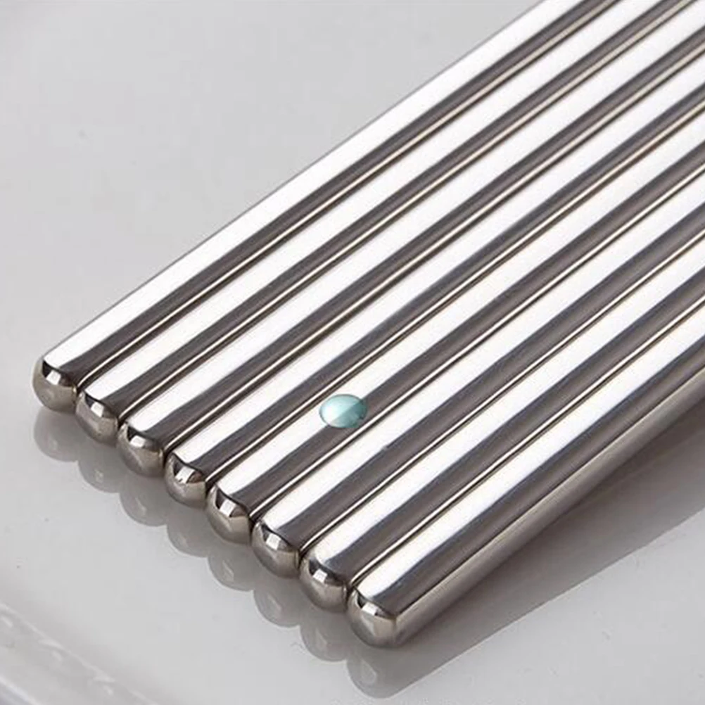 5pcs Stainless Steel Chopsticks Square Reusable Metal Kitchen Chopsticks Dishwasher Safe Rustproof For Food Serving Rice
5pcs Stainless Steel Chopsticks Square Reusable Metal Kitchen Chopsticks Dishwasher Safe Rustproof For Food Serving Rice
