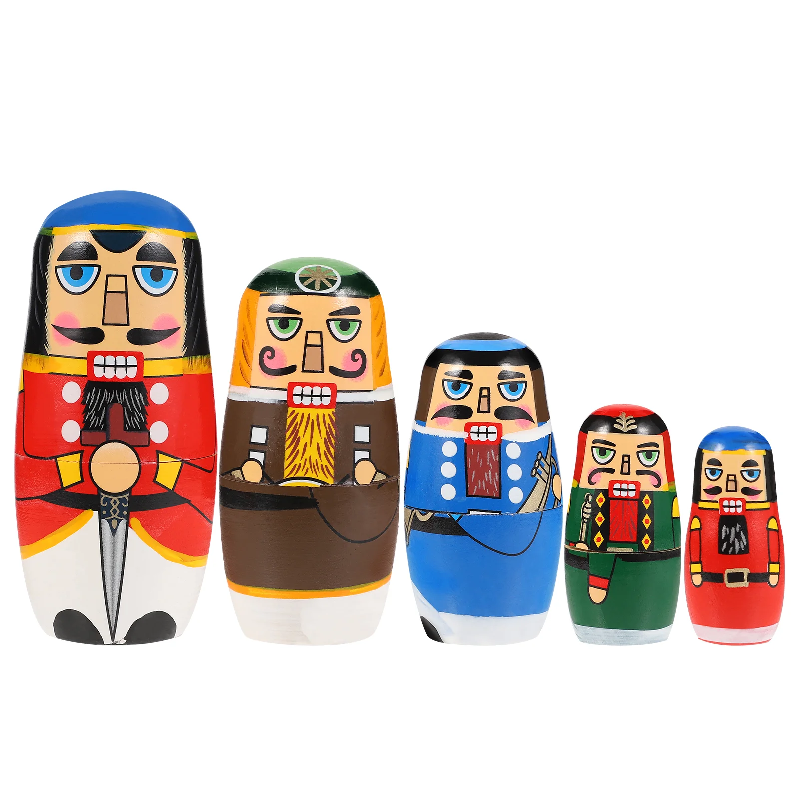 Wooden Matryoshka 5 Layers Hand Painted Stacking Toy Wood Material Nesting Dolls Christmas Decor Craft
Wooden Matryoshka 5 Layers Hand Painted Stacking Toy Wood Material Nesting Dolls Christmas Decor Craft