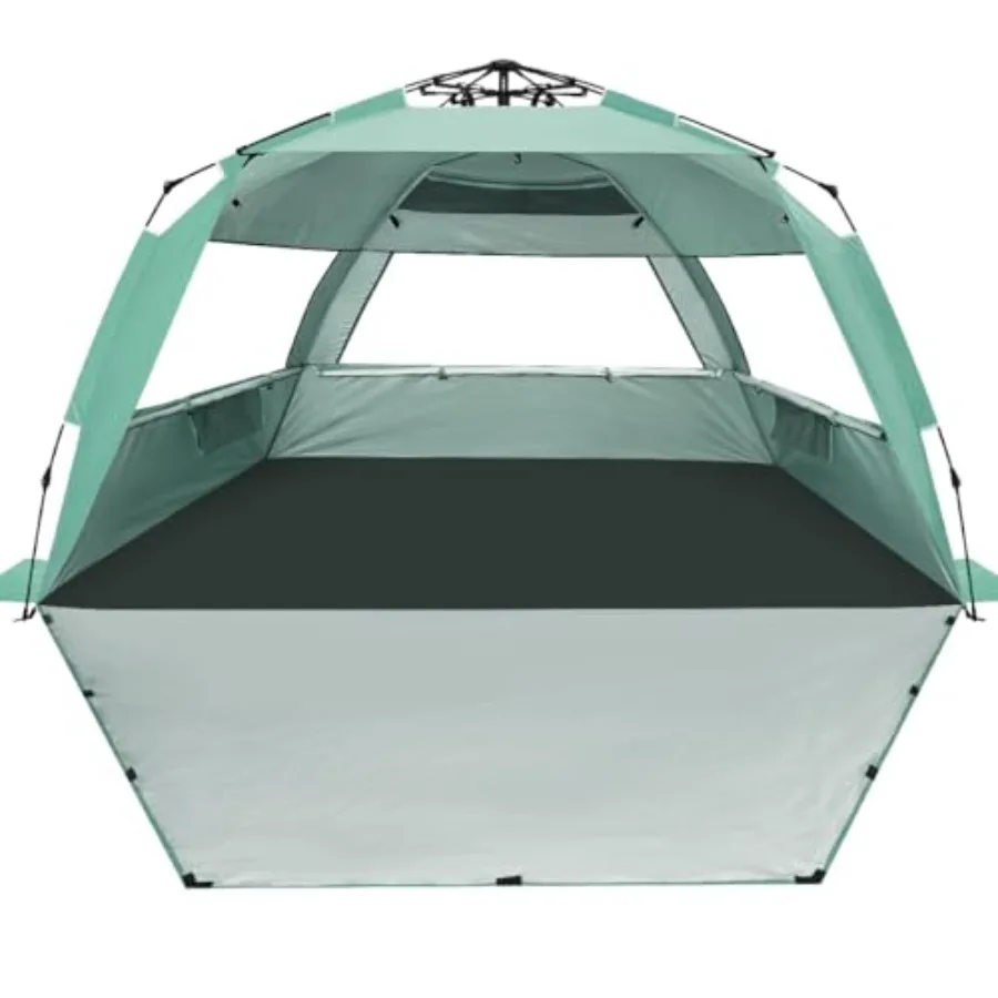 Beach tent for 3-6 persons, polyester fabric, sand color, UV protection with extendable floor, 3 ventilating windows, includes
Beach tent for 3-6 persons, polyester fabric, sand color, UV protection with extendable floor, 3 ventilating windows, includes