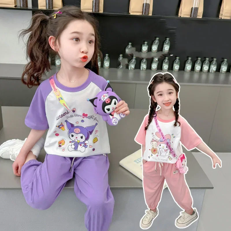 Комплект из двух предметов Sanriou My Melody Kuromi, футболка, новая тонкая модель, куртка, брюки, одежда для мальчиков и девочек, удобный летний подарок с героями мультфильмов
Комплект из двух предметов Sanriou My Melody Kuromi, футболка, новая тонкая модель, куртка, брюки, одежда для мальчиков и девочек, удобный летний подарок с героями мультфильмов