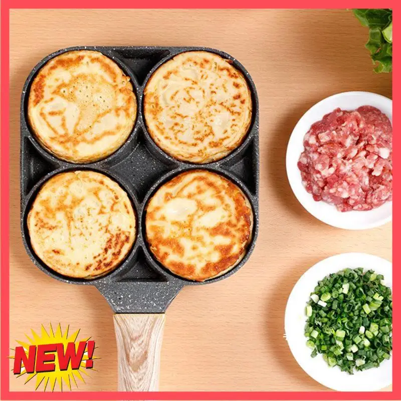 B17C 4-Hole Frying Pan Thick Non-Stick Egg Pancake Steak Cooking Pan Hamburger Bread Breakfast Machine
B17C 4-Hole Frying Pan Thick Non-Stick Egg Pancake Steak Cooking Pan Hamburger Bread Breakfast Machine