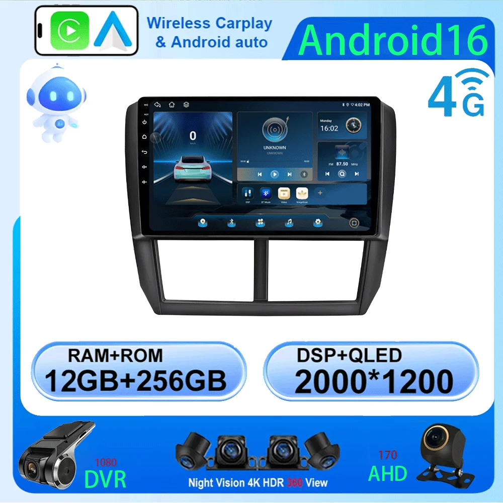 Car Radio Android 16 For Subaru Forester 3 SH 2007 - 2013 For Subaru Impreza GH GE 2007 - 2011 Multimedia Video Player Navigatio
Car Radio Android 16 For Subaru Forester 3 SH 2007 - 2013 For Subaru Impreza GH GE 2007 - 2011 Multimedia Video Player Navigatio