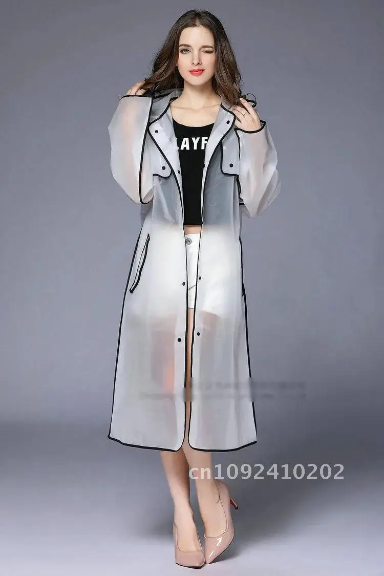New Fashion EVA Coat Poncho With Hat Adults Raincoat Women Long Waterproof Translucent Ladies Rain
New Fashion EVA Coat Poncho With Hat Adults Raincoat Women Long Waterproof Translucent Ladies Rain