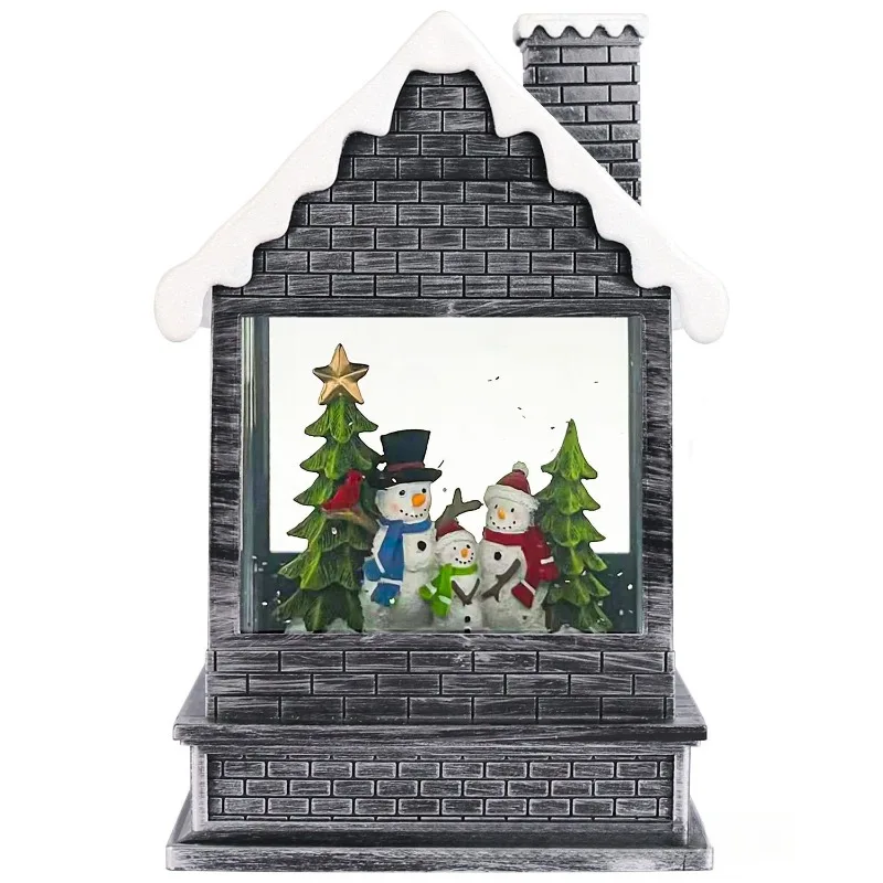 Desktop Snow House Wind Light Water Ball with Music Built-in LED Light Water Ball Light Christmas Gift Music Box 
Desktop Snow House Wind Light Water Ball with Music Built-in LED Light Water Ball Light Christmas Gift Music Box