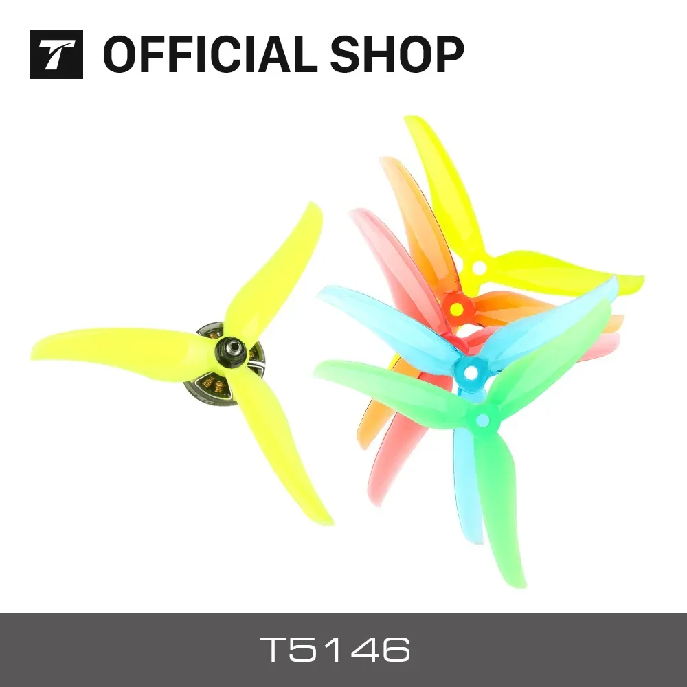 T-MOTOR T5146 3-Blade 5 inch Propeller 2 pairs/ bag CW CCCW Prop 3 Blades
T-MOTOR T5146 3-Blade 5 inch Propeller 2 pairs/ bag CW CCCW Prop 3 Blades