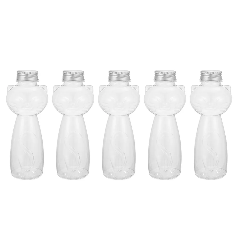 5pcs Cats Shaped Bottles Juicing Reusable Transparent Beverage Containers Food Grade PET Material Storage Smoothie Jam
5pcs Cats Shaped Bottles Juicing Reusable Transparent Beverage Containers Food Grade PET Material Storage Smoothie Jam