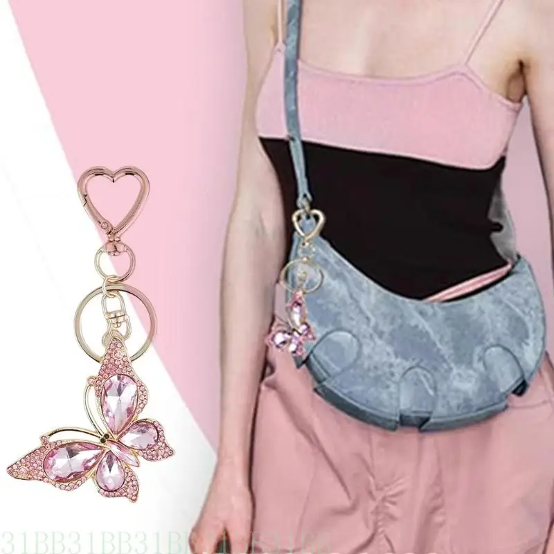 652F Elegant Butterfly Pendant Key Holder Small Bag Ornament Fashionable Bag Charm Unique Butterfly Accessory for Daily
652F Elegant Butterfly Pendant Key Holder Small Bag Ornament Fashionable Bag Charm Unique Butterfly Accessory for Daily