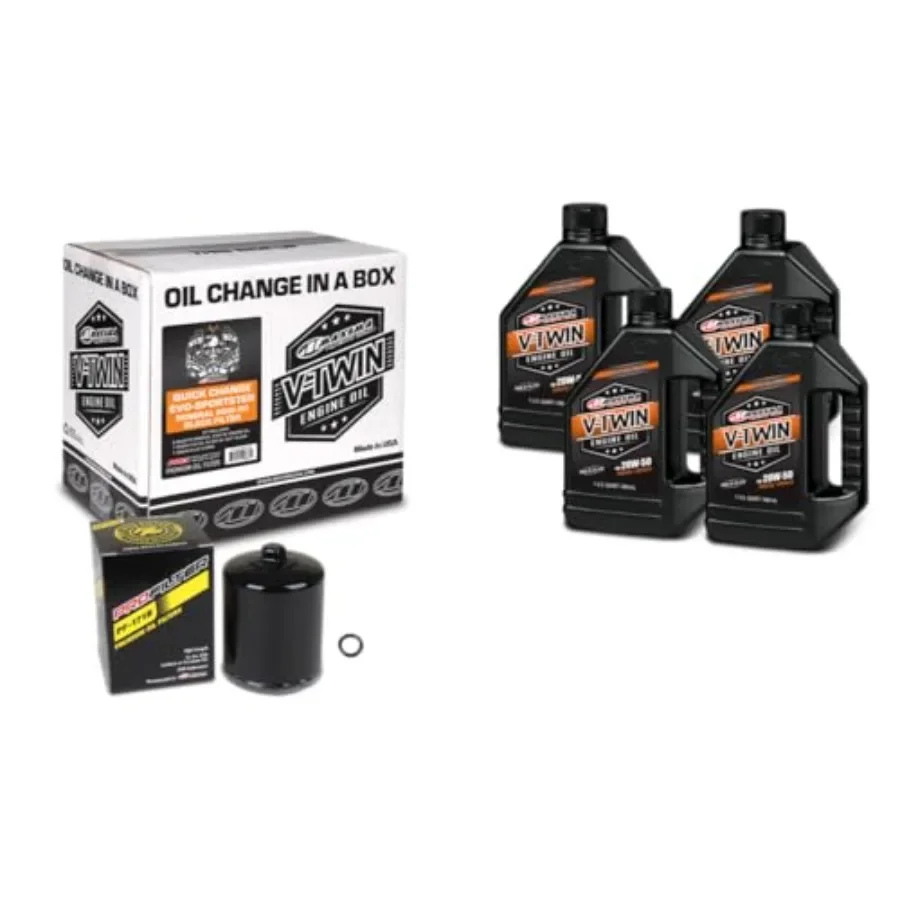 V-Twin Quick Change Kit for motorcycle applications, mineral oil with chrome filter, silver finish, easy installation and durab
V-Twin Quick Change Kit for motorcycle applications, mineral oil with chrome filter, silver finish, easy installation and durab
