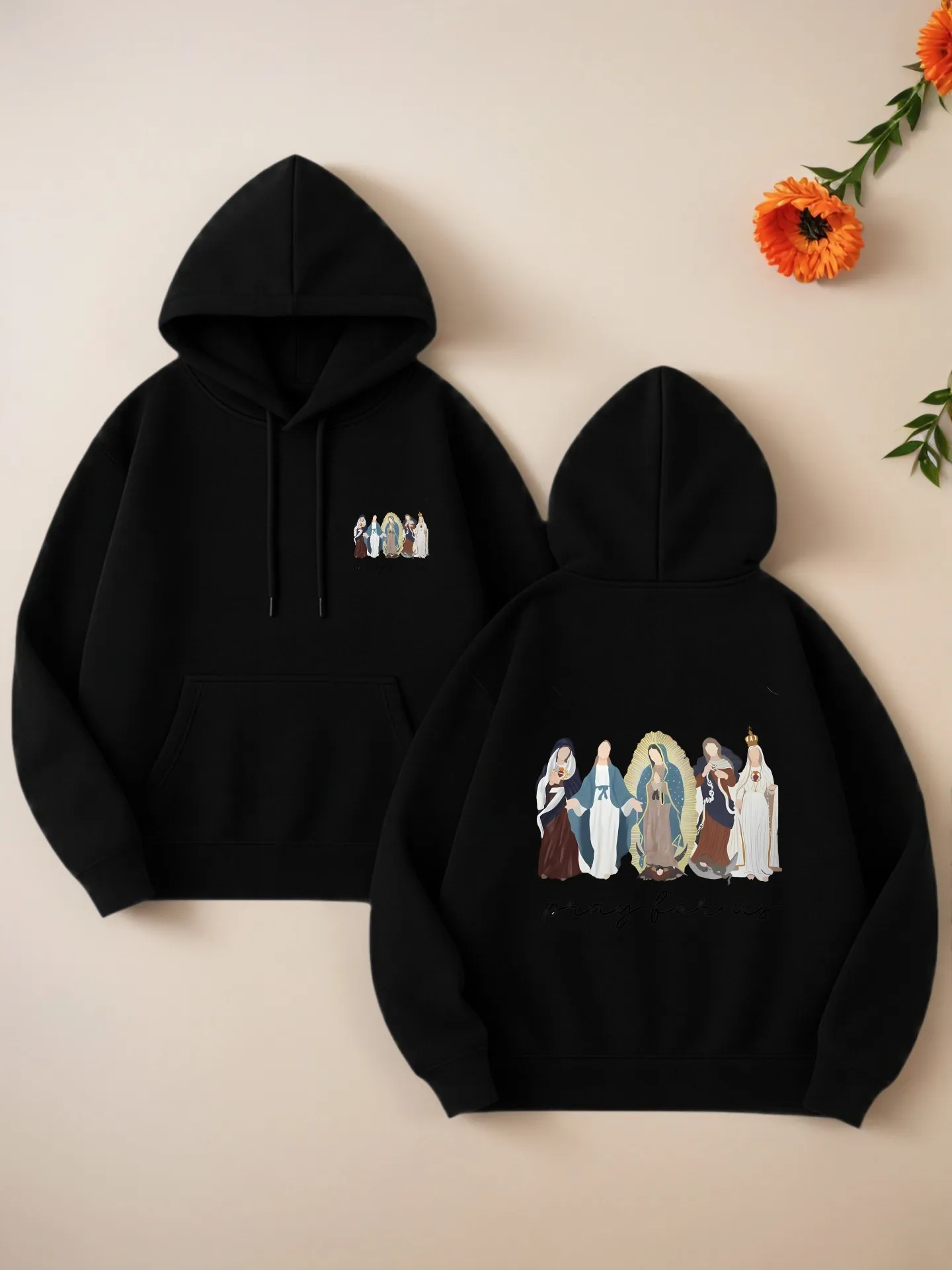 Graphic Hoodie Women, Religious Figure Print, Aesthetic Design, Fleece, Casual Everyday Wear, For Young Men
Graphic Hoodie Women, Religious Figure Print, Aesthetic Design, Fleece, Casual Everyday Wear, For Young Men