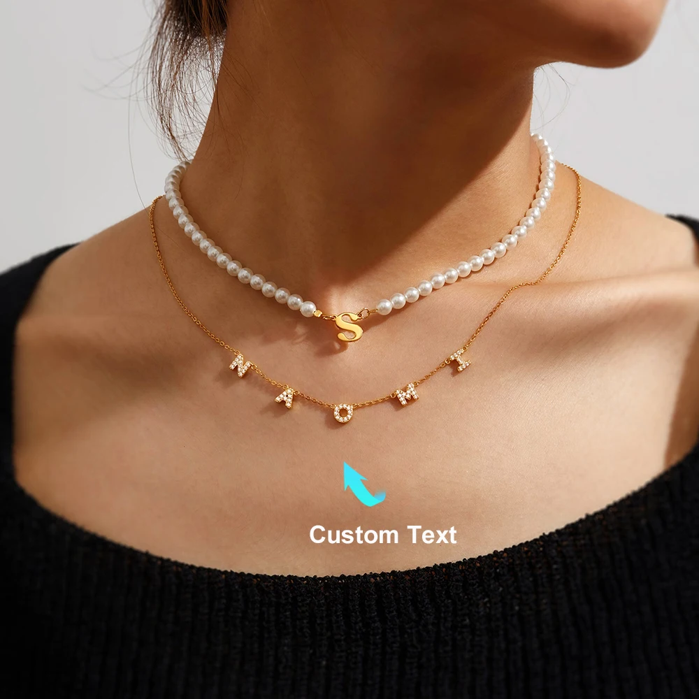 Custom CZ Spaced Letters Necklace for Women Stainless Steel Personalized Name Necklace with Initials Fashion Custom Jewelry
Custom CZ Spaced Letters Necklace for Women Stainless Steel Personalized Name Necklace with Initials Fashion Custom Jewelry