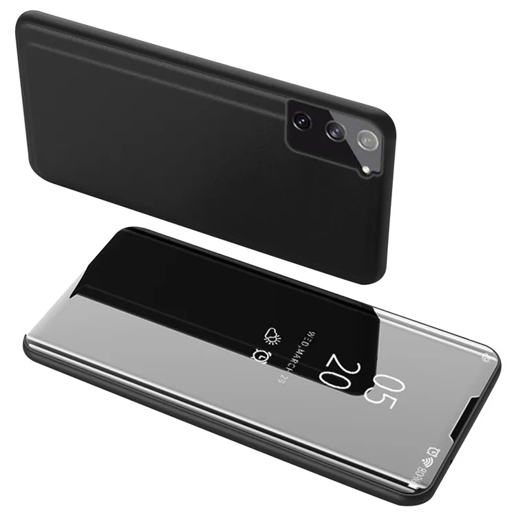 Electroplating Mirror Surface Stand Leather Mobile Phone Case for Samsung Galaxy S21 4G/5G - Black
Electroplating Mirror Surface Stand Leather Mobile Phone Case for Samsung Galaxy S21 4G/5G - Black