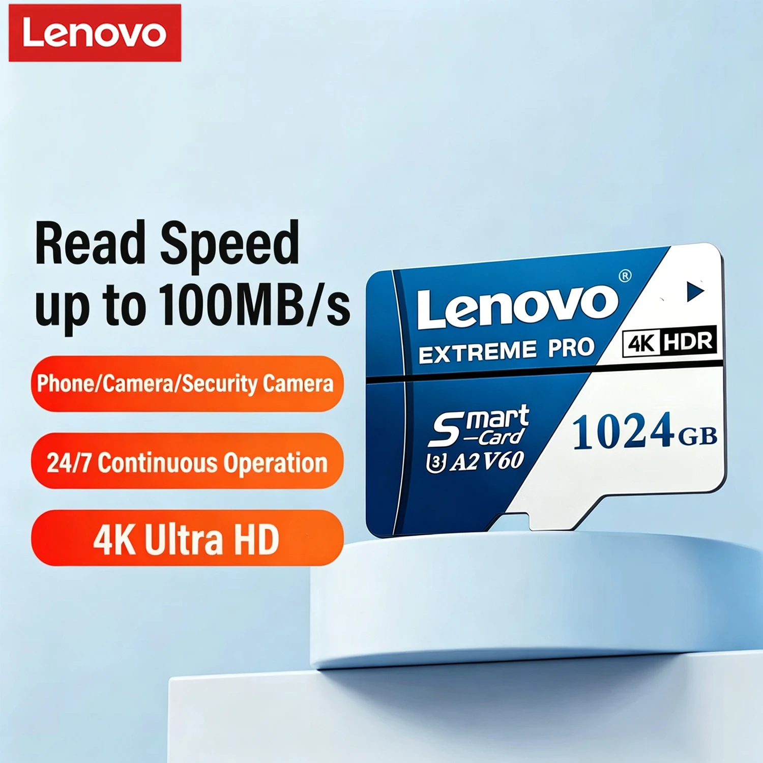 Lenovo Extreme Pro SD Memory Card 1TB High-Speed Micro SD Card V60 U3 TF Flash Cards 512GB 256GB 128GB For Insta360 DJI Drone
Lenovo Extreme Pro SD Memory Card 1TB High-Speed Micro SD Card V60 U3 TF Flash Cards 512GB 256GB 128GB For Insta360 DJI Drone