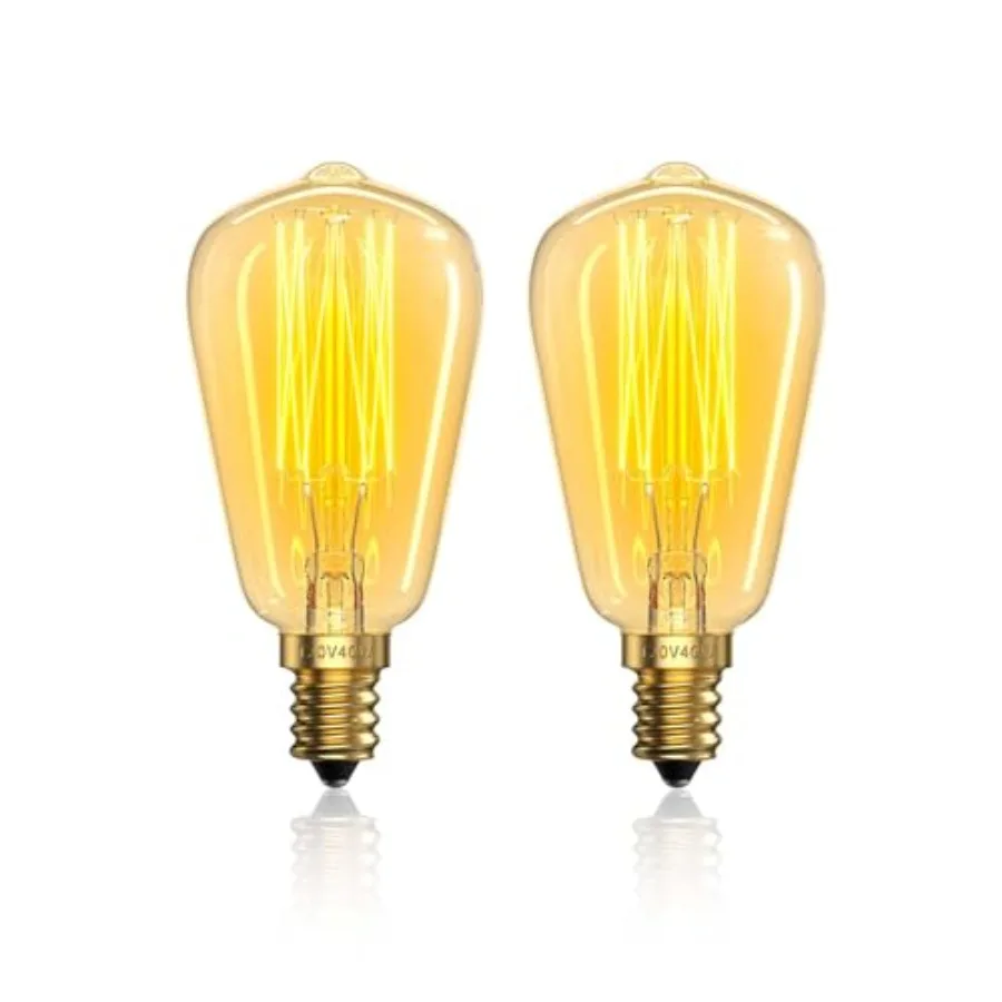 0 Watt Light Bulb for Candle Wax Warmer Lamp, E1 Edison Bulb, ST38 Dimmable Scentsy Light Bulbs, 00K Antique Vintage Style Ligh
0 Watt Light Bulb for Candle Wax Warmer Lamp, E1 Edison Bulb, ST38 Dimmable Scentsy Light Bulbs, 00K Antique Vintage Style Ligh