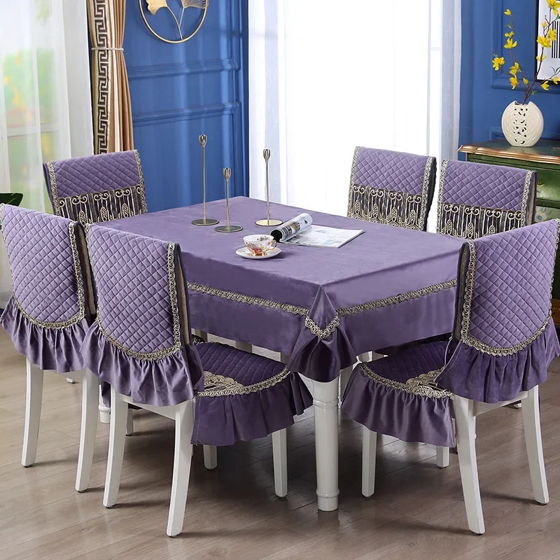Lace Edge Tablecloth Set Winter Soft Dining Lace Chair Cover Home Decor Table Cloth Rectangle Exquisite Desk Cover 6 Colors
Lace Edge Tablecloth Set Winter Soft Dining Lace Chair Cover Home Decor Table Cloth Rectangle Exquisite Desk Cover 6 Colors