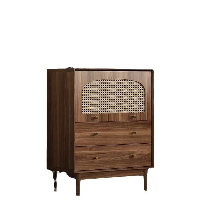 Living room storage cabinet, retro rattan solid wood leg locker, bedroom wall locker drawer cabinet
Living room storage cabinet, retro rattan solid wood leg locker, bedroom wall locker drawer cabinet