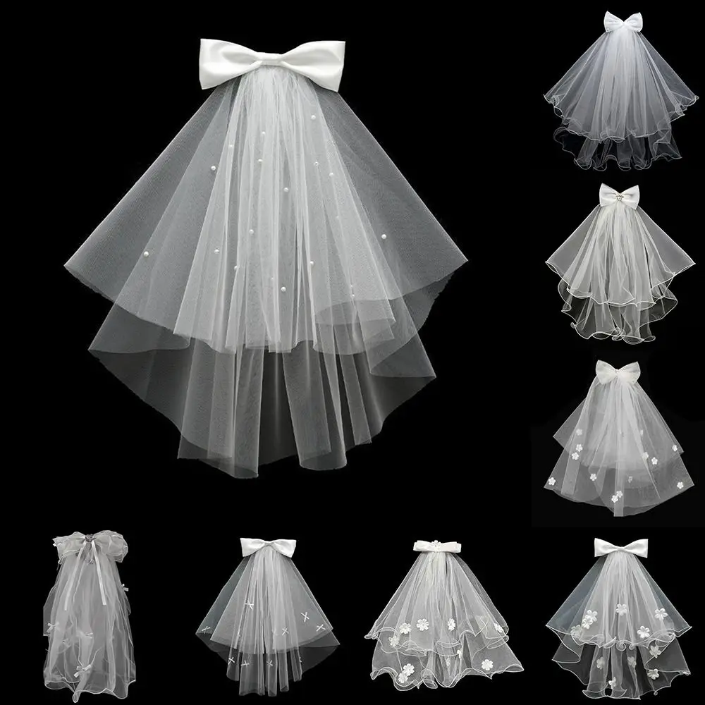 Fashion Double Layer Bridal Veil Lace Edge Bow Women's Tulle White Puffy Wedding Veil for Wedding Party
Fashion Double Layer Bridal Veil Lace Edge Bow Women's Tulle White Puffy Wedding Veil for Wedding Party