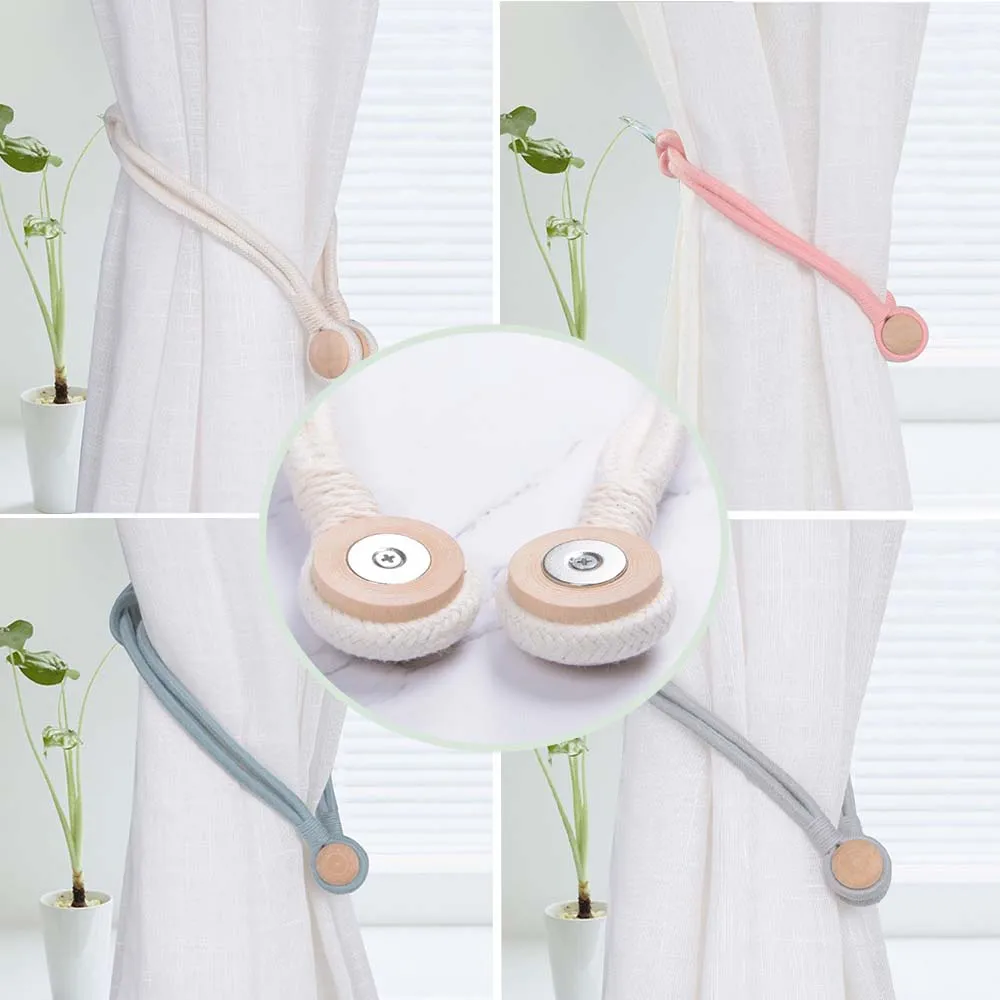 Multiple Colors Cotton Rope Magnetic Curtain Buckle Curtain Straps Rope Buckles Magnetic Installation Free Curtain Rope Buckle
Multiple Colors Cotton Rope Magnetic Curtain Buckle Curtain Straps Rope Buckles Magnetic Installation Free Curtain Rope Buckle