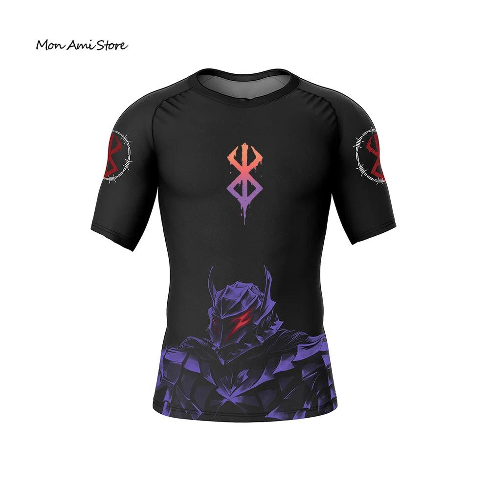 Men's Anime Berserk Short Sleeve Compression Shirt Quick Dry Breathable Fitness Top Sports 3D Black Sportswear
Men's Anime Berserk Short Sleeve Compression Shirt Quick Dry Breathable Fitness Top Sports 3D Black Sportswear