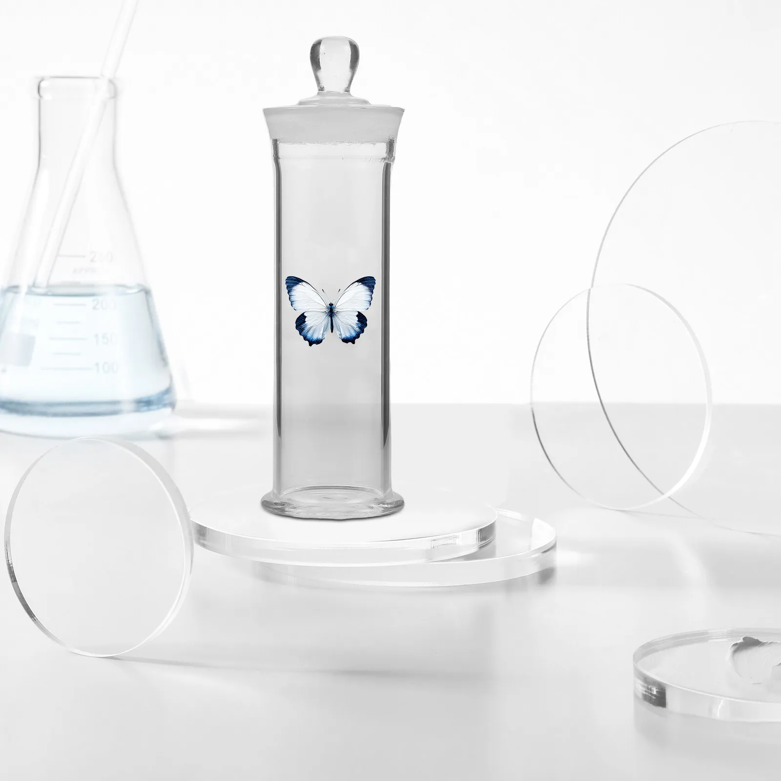 Glass Specimen Bottle Clear High Transparency Airtight Lid Laboratory Display Bottle for Specimen Storage Sample Collection Jar
Glass Specimen Bottle Clear High Transparency Airtight Lid Laboratory Display Bottle for Specimen Storage Sample Collection Jar