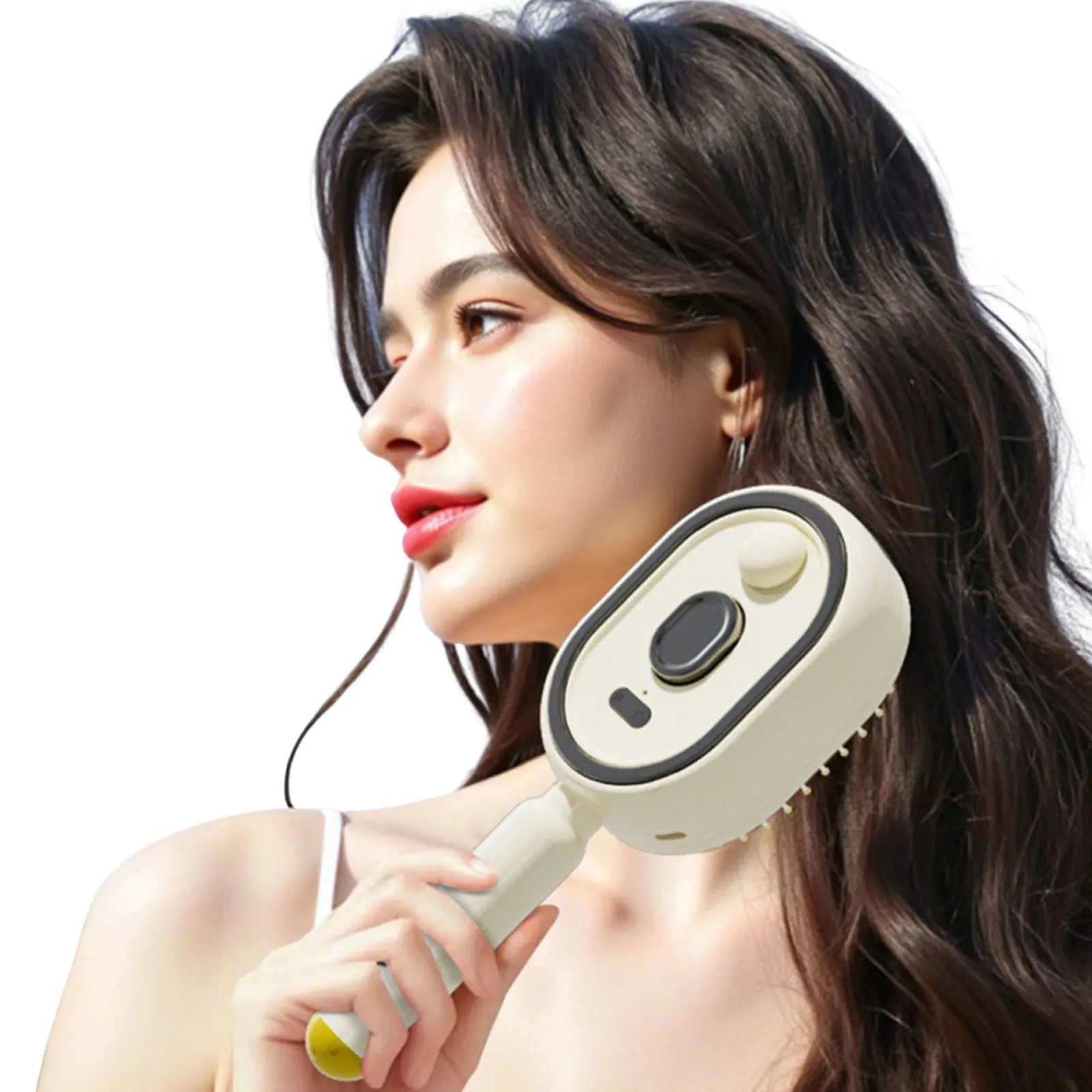Electric Steam Brush with Water Spray Wet Electrics Hairbrush Rechargeable Steams Hair Straightener for Both Long & Short Hairs
Electric Steam Brush with Water Spray Wet Electrics Hairbrush Rechargeable Steams Hair Straightener for Both Long & Short Hairs