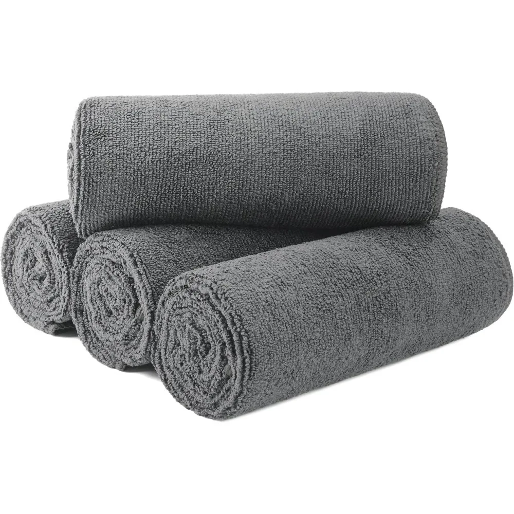 New Microfiber Hair Drying Salon Towels, Quick Dry, Lint Free, 4 Pack (Gray, 16'' x 29'')
New Microfiber Hair Drying Salon Towels, Quick Dry, Lint Free, 4 Pack (Gray, 16'' x 29'')