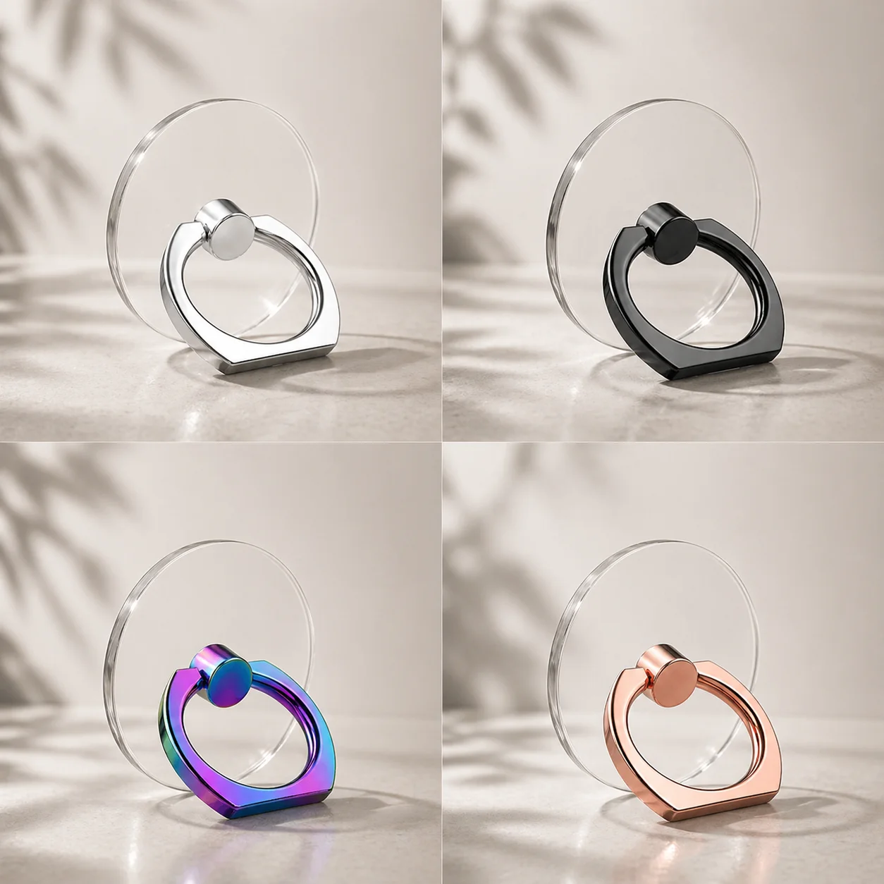 Transparent Cell Phone Ring Holder Stand 360° Degree Rotation Clear Finger Grip Kickstand Compatible iPhones or Phone Case
Transparent Cell Phone Ring Holder Stand 360° Degree Rotation Clear Finger Grip Kickstand Compatible iPhones or Phone Case