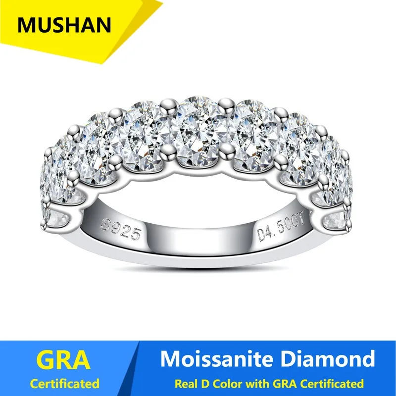 MUSHAN Luxury Jewelry 925 Sterling Silver Ring Band Women GRA Certificated Moissanite Diamond Emerald D Color Rings Fine Jewelry
MUSHAN Luxury Jewelry 925 Sterling Silver Ring Band Women GRA Certificated Moissanite Diamond Emerald D Color Rings Fine Jewelry