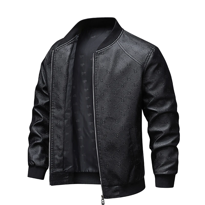 Leather jacket men's spring men's Korean version slim fit threaded collar stand up collar casual men windproof casualv jackets
Leather jacket men's spring men's Korean version slim fit threaded collar stand up collar casual men windproof casualv jackets