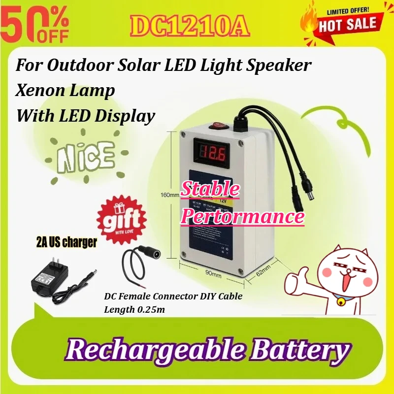 12V Portable Ultra-light Monitoring Backup Power Lithium Battery Pack 10Ah 20Ah for Outdoor Solar LED Light Speaker Xenon Lamp
12V Portable Ultra-light Monitoring Backup Power Lithium Battery Pack 10Ah 20Ah for Outdoor Solar LED Light Speaker Xenon Lamp