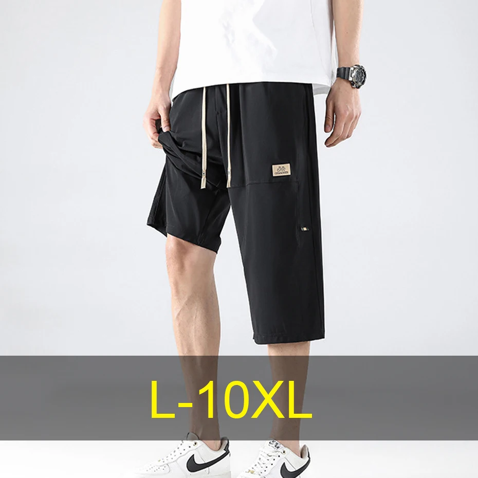Calf-length Pants Men Summer Ice Silk Pants 10XL Plus Size Breathable Quick-drying Short Pants Male Stretch Waist
Calf-length Pants Men Summer Ice Silk Pants 10XL Plus Size Breathable Quick-drying Short Pants Male Stretch Waist