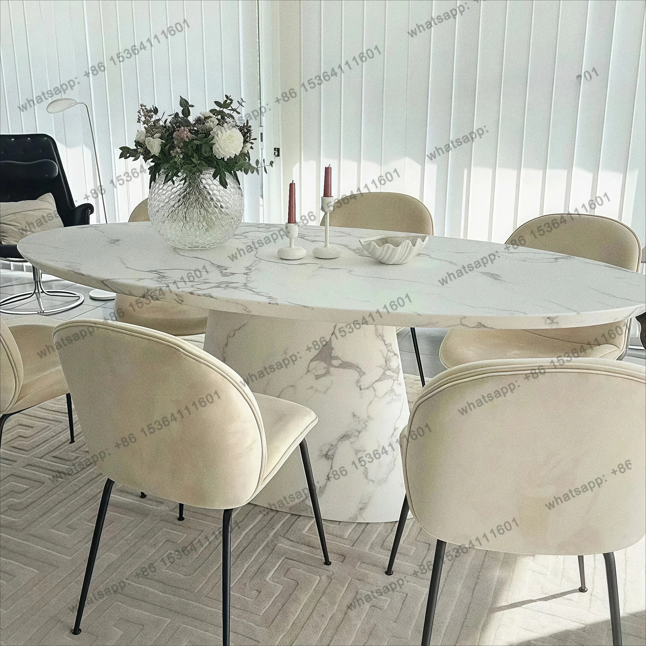 Французский большой белый мрамор Nordic Light Роскошная маленькая квартира Ретро Средневековый дизайнерский овальный обеденный стол
Французский большой белый мрамор Nordic Light Роскошная маленькая квартира Ретро Средневековый дизайнерский овальный обеденный стол