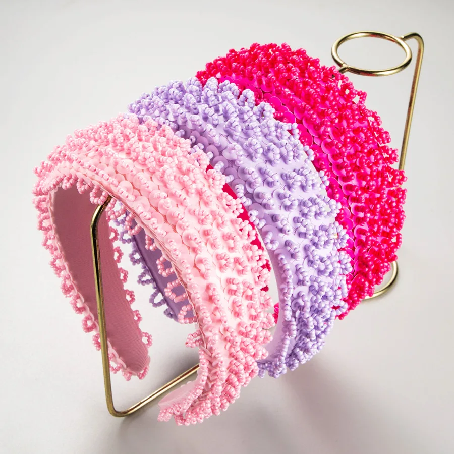 Voluminous Sequin Beaded Headband Textured Monochromatic Hair Hoop Soft Pastel Shimmering Headwear Daily Casual Hairband
Voluminous Sequin Beaded Headband Textured Monochromatic Hair Hoop Soft Pastel Shimmering Headwear Daily Casual Hairband