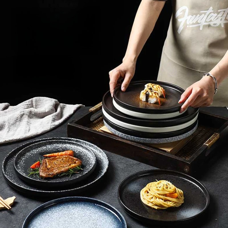 Ceramic Plate for Steak Pasta Under Glaze High End Home Dining Restaurant Round Dish
Ceramic Plate for Steak Pasta Under Glaze High End Home Dining Restaurant Round Dish