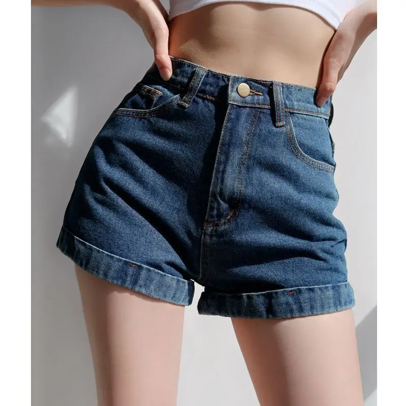 Vintage Blue Casual High Waist Denim Shorts For Women Summer Korean Fashion Slim Washed Short Pants White Trendy Clothing 2025
Vintage Blue Casual High Waist Denim Shorts For Women Summer Korean Fashion Slim Washed Short Pants White Trendy Clothing 2025