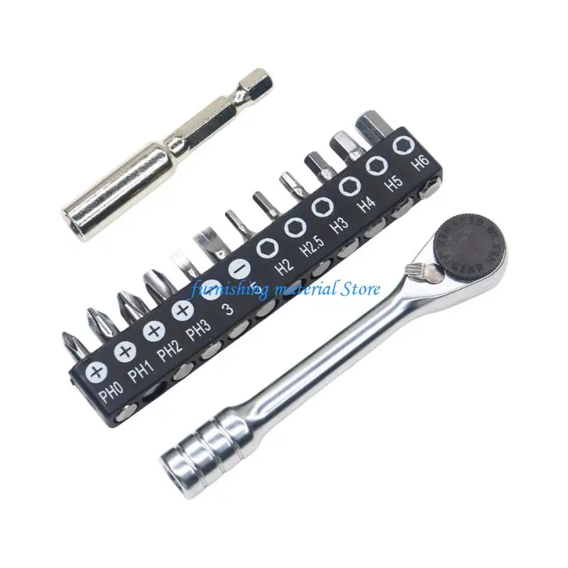 Y5GD Double Head Mini Ratchet Screwdriver Ratchet Handle 1/4Inch Drive with Reversible Switches For Tight Space
Y5GD Double Head Mini Ratchet Screwdriver Ratchet Handle 1/4Inch Drive with Reversible Switches For Tight Space