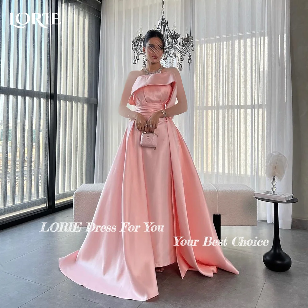 LORIE Pink A-line Formal Evening Dresses Elegant Shiny Satin Detachale Train Prom Gown Party Gown Long Cocktail Dress Customized
LORIE Pink A-line Formal Evening Dresses Elegant Shiny Satin Detachale Train Prom Gown Party Gown Long Cocktail Dress Customized