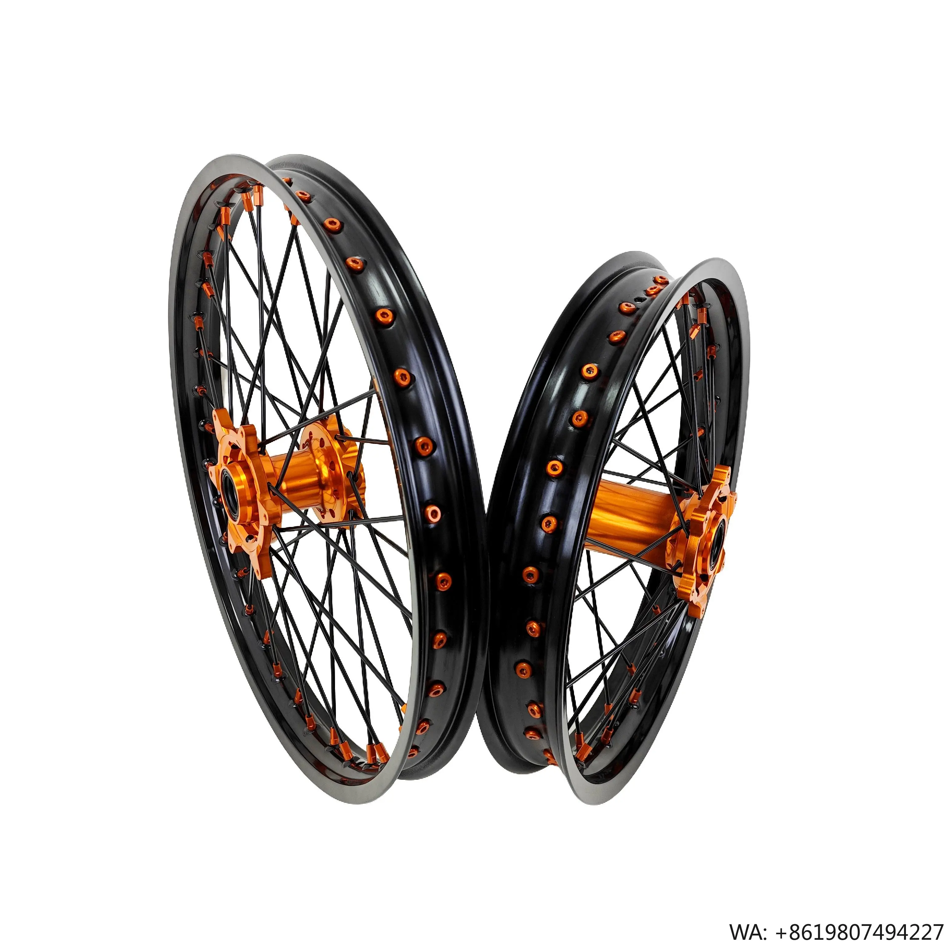 For EXC SXF MC/XC 1.6*21 2.15*19 Inch Black Rim Orange Hub Wheels Set Dirt Bike Wheels
For EXC SXF MC/XC 1.6*21 2.15*19 Inch Black Rim Orange Hub Wheels Set Dirt Bike Wheels