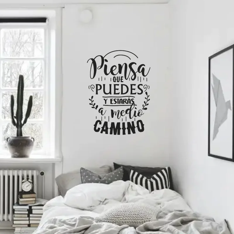 Piensa Que Puedes Y Estaras A Medio Camino Wall Decals With Motivating Phrase Vinyl Decorative Spanish Quotes Stickers #417
Piensa Que Puedes Y Estaras A Medio Camino Wall Decals With Motivating Phrase Vinyl Decorative Spanish Quotes Stickers #417
