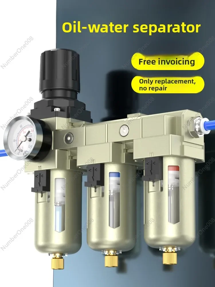 Автоматический сепаратор воздуха и воды, фильтр-регулятор-лубрикатор сжатого воздуха 3-в-1, масло-влагоотделитель для воздушного компрессора
Автоматический сепаратор воздуха и воды, фильтр-регулятор-лубрикатор сжатого воздуха 3-в-1, масло-влагоотделитель для воздушного компрессора