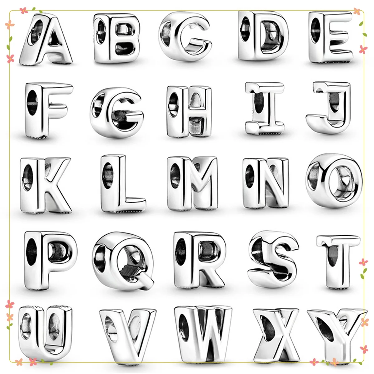 2025 New 925 Silver Plate 26 English Letters Combined Freely Beads For Pandora DIY Charms Bracelet Jewelry Accessories Gifts
2025 New 925 Silver Plate 26 English Letters Combined Freely Beads For Pandora DIY Charms Bracelet Jewelry Accessories Gifts
