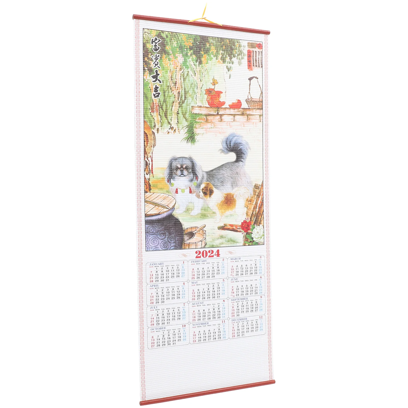 Dragon Year Calendar 2024 Imitation Rattan Hanging Scroll Annual of The Wall Landscape Decorative Painting (h-130) Lunar Paper
Dragon Year Calendar 2024 Imitation Rattan Hanging Scroll Annual of The Wall Landscape Decorative Painting (h-130) Lunar Paper