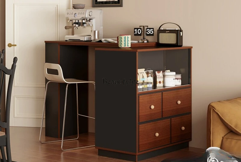 American retro island dining table integrated household small apartment retractable bar
American retro island dining table integrated household small apartment retractable bar