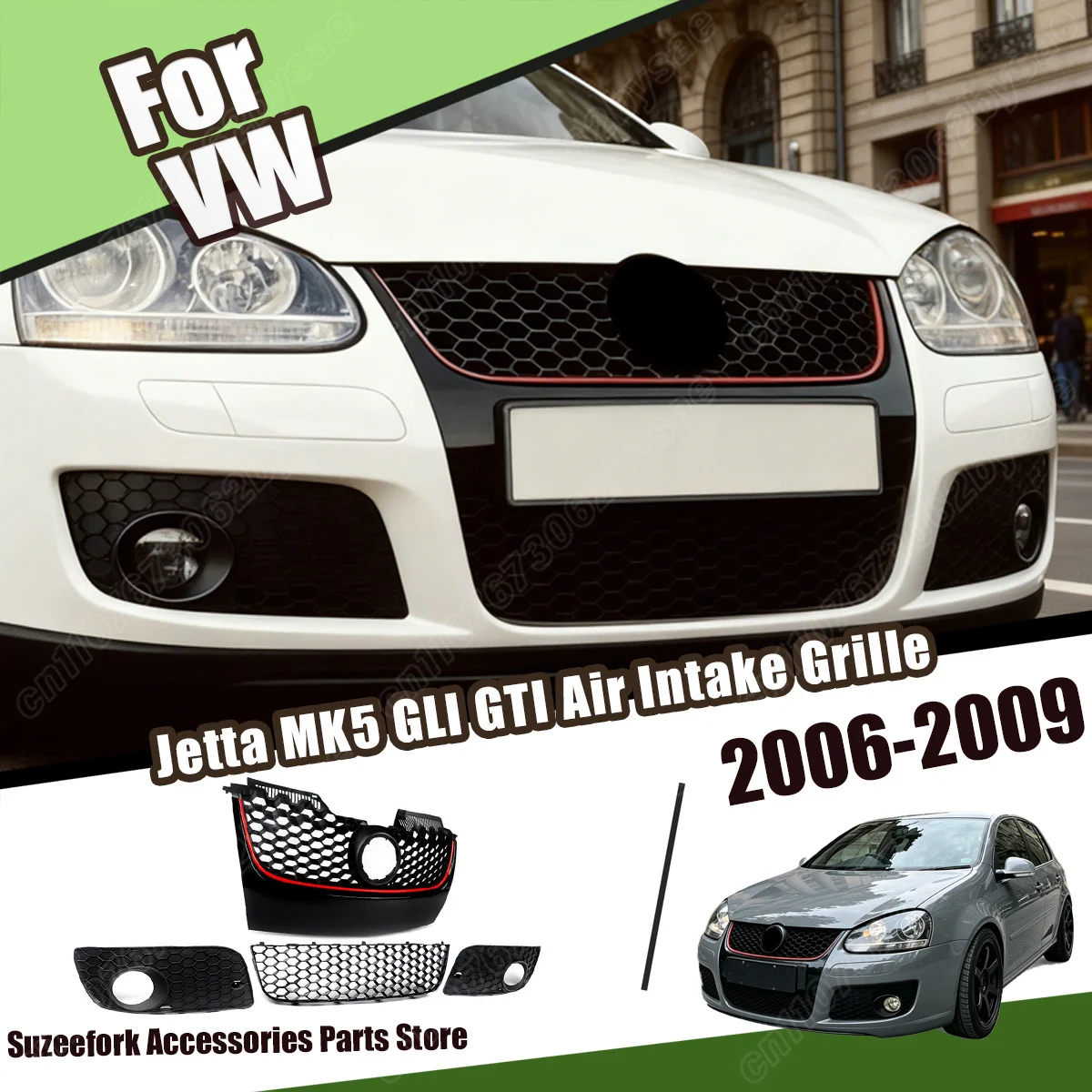 For VW Jetta MK5 GLI GTI 2006 2007 2008 2009 Automobile Air Intake Grille Car Radiator Protective Cover Body Modification Kit
For VW Jetta MK5 GLI GTI 2006 2007 2008 2009 Automobile Air Intake Grille Car Radiator Protective Cover Body Modification Kit