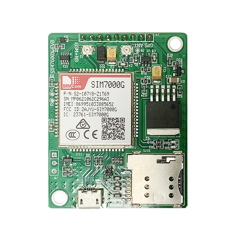 SIMCOM SIM7000G Module Development Board Global Band NB IoT Modem With GPS LTE CAT-M1(eMTC) Competitive With SIM7000E SIM7000A
SIMCOM SIM7000G Module Development Board Global Band NB IoT Modem With GPS LTE CAT-M1(eMTC) Competitive With SIM7000E SIM7000A