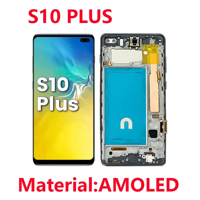 Оригинальный экран для Samsung Galaxy S10 Plus LCD G975 G975F, дисплей S10 - сенсорный экран LCD с рамкой, замена дисплея
Оригинальный экран для Samsung Galaxy S10 Plus LCD G975 G975F, дисплей S10 - сенсорный экран LCD с рамкой, замена дисплея