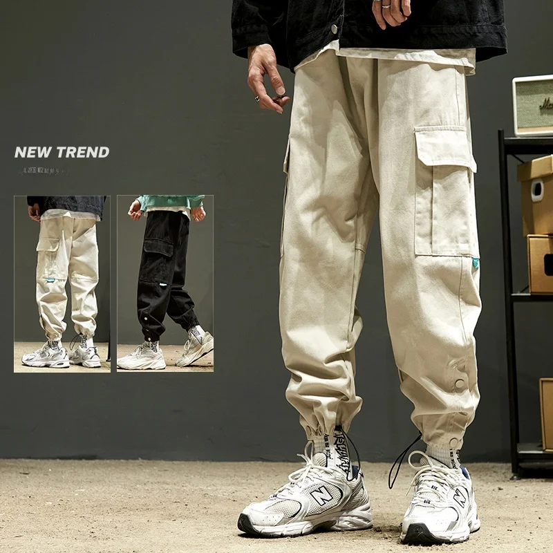 Модная мужская рабочая одежда, брюки с боковыми пуговицами, повседневные свободные брюки с манжетами, осенняя мода, свободные брюки из девяти предметов, смесь хлопка и полиэстера
Модная мужская рабочая одежда, брюки с боковыми пуговицами, повседневные свободные брюки с манжетами, осенняя мода, свободные брюки из девяти предметов, смесь хлопка и полиэстера